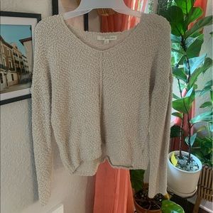Cream color cropped sweater